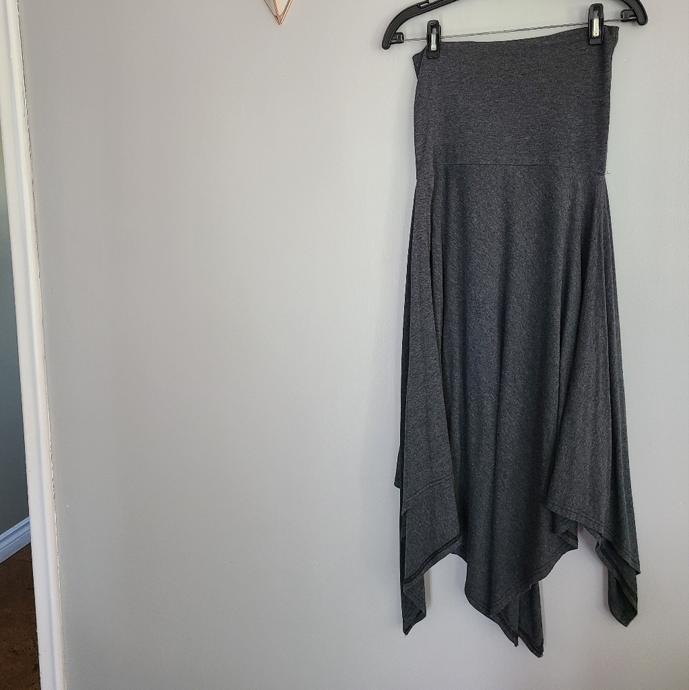 Buttercream Clothing 3-in-1  Poncho / Dress / Skirt in dark Heather grey